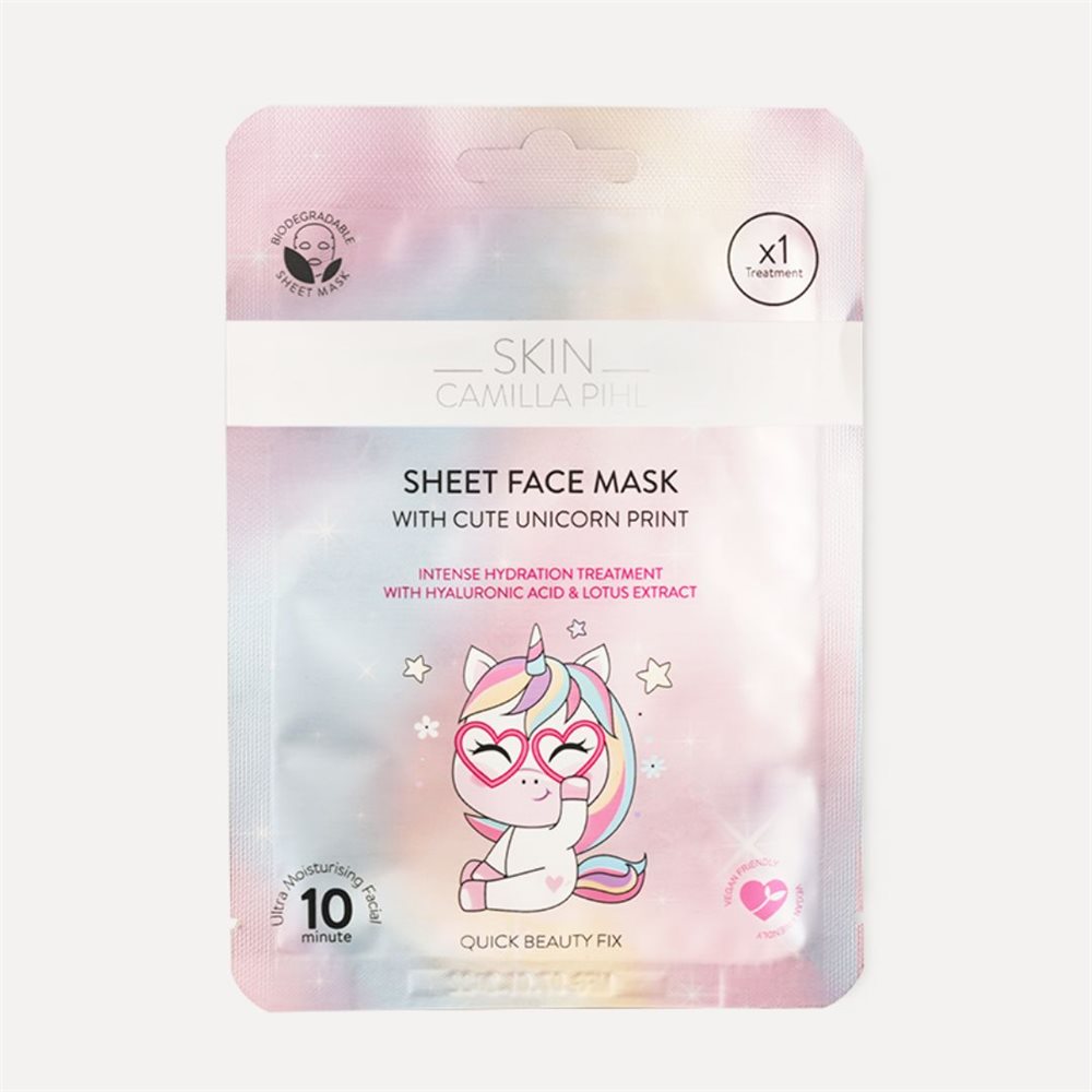 Camilla Pihl Cosmetics Moisture Boost Unicorn Sheet Mask